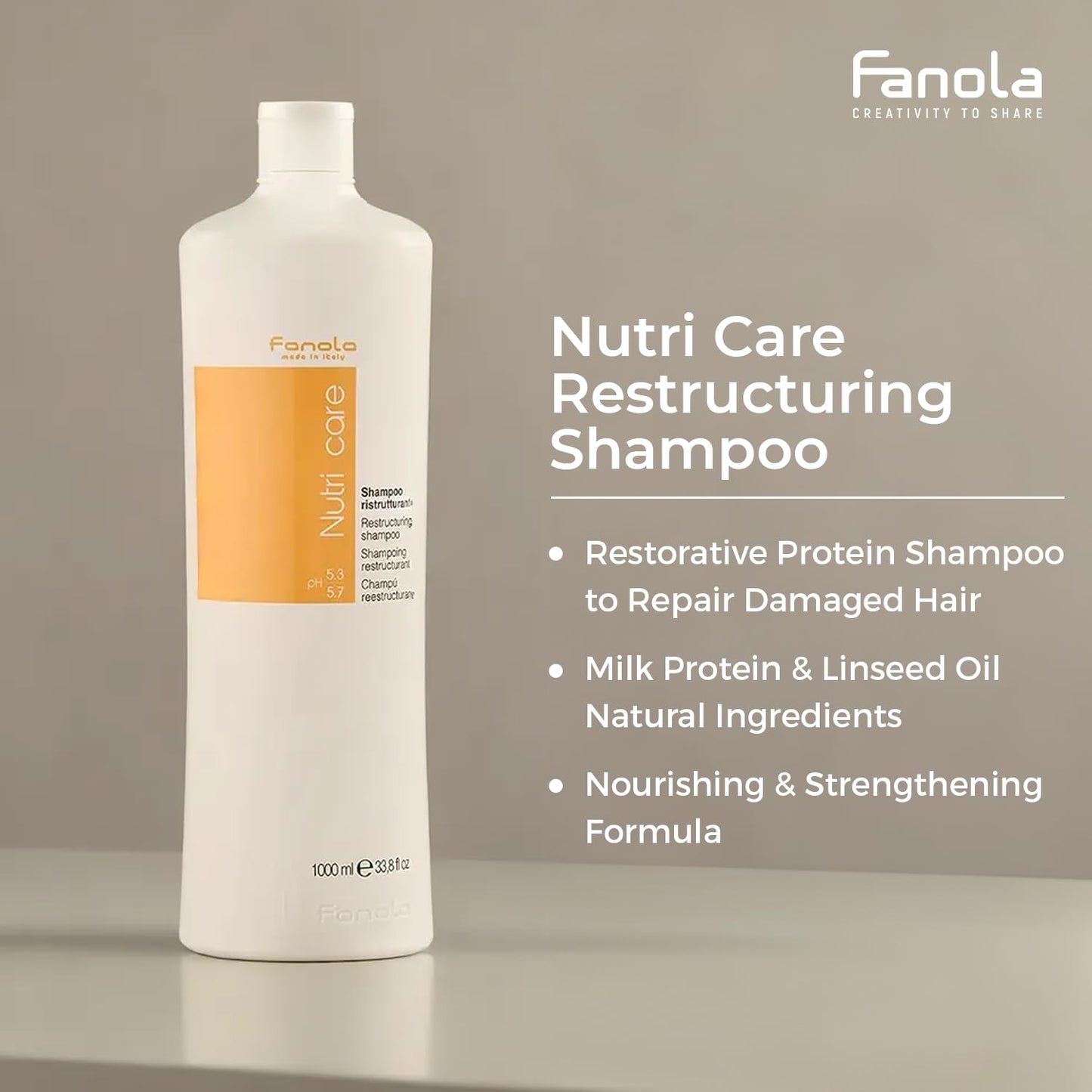 Fanola Nutricare Restructuring Shampoo 1 L