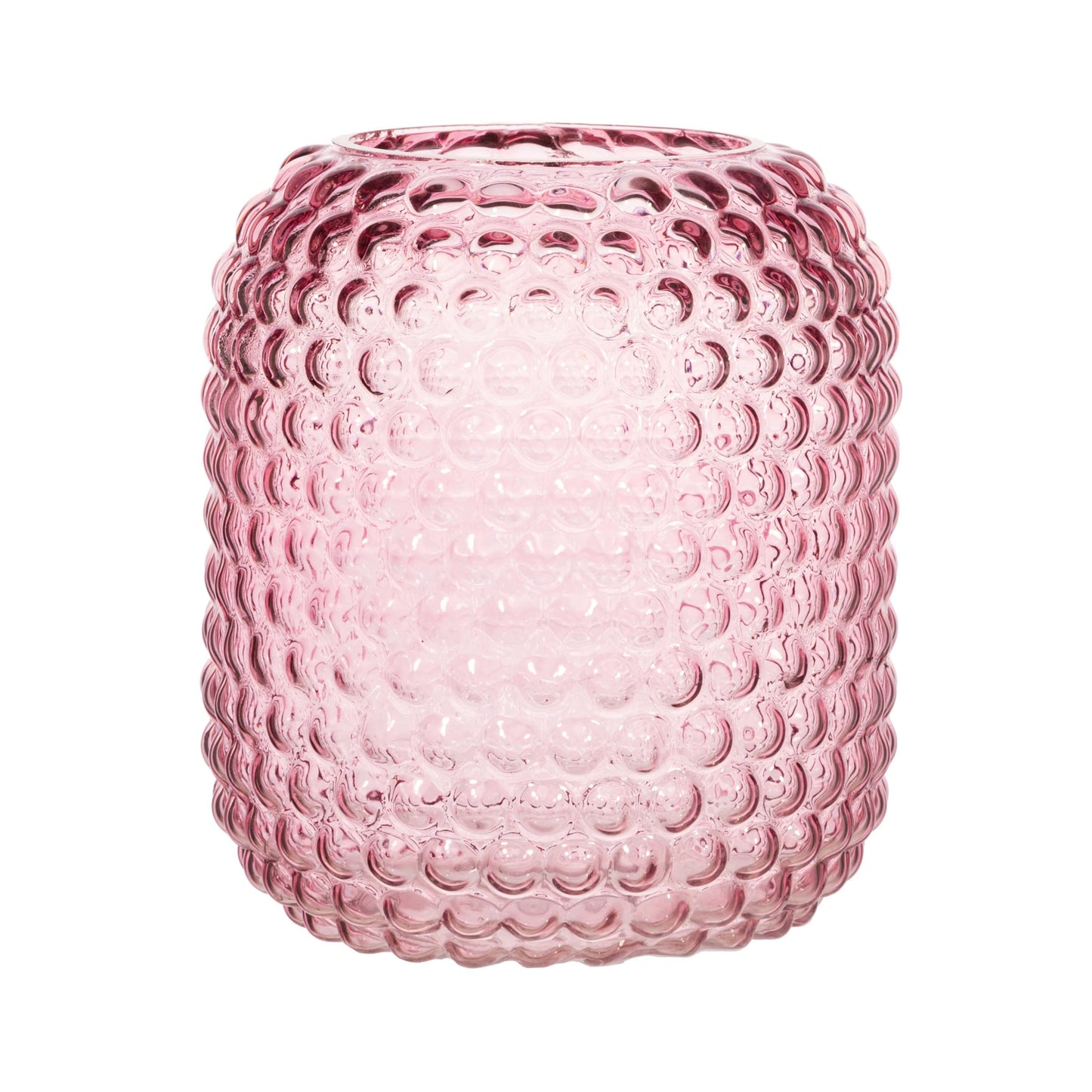 Sass & Belle Pink Glass Bobble Vase
