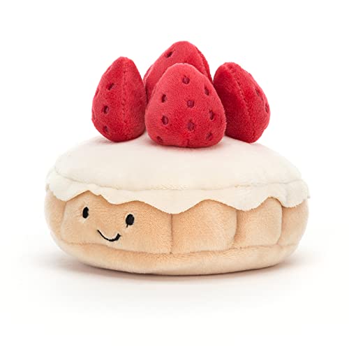 Jellycat Pretty Patisserie Tarte au Fraises Collectable Plush Decoration