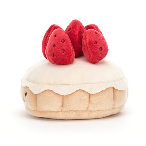 Jellycat Pretty Patisserie Tarte au Fraises Collectable Plush Decoration