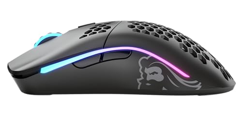 Glorious Gaming Model O Wireless Gaming Mouse - Superlight, 69g Honeycomb Design, RGB, Ambidextrous, Lag Free 2.4GHz Wireless, Up To 71 Hours Battery - Matte Black