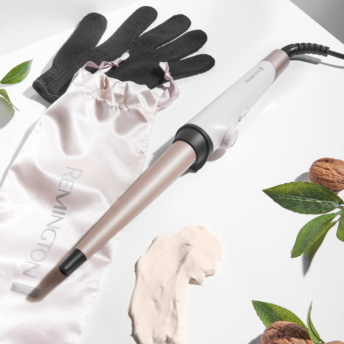 Remington Shea Soft Curling Wand - 13-25mm Ceramic Barrel Hair Curler for All Hair Types, Enriched with Shea Oil Microconditioners, CI4740