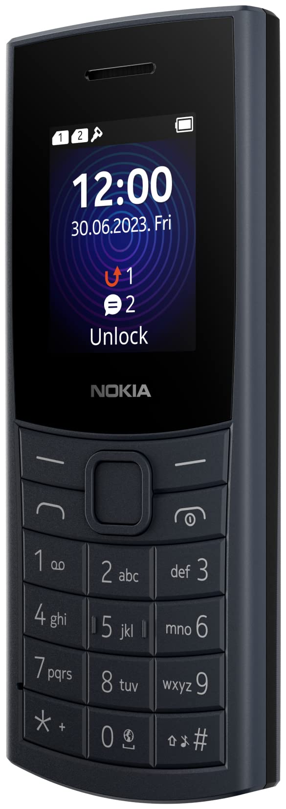 Nokia 110 4G Feature Phone With Camera, Bluetooth, FM radio, MP3 player, MicroSD, Long-Lasting Battery, and Pre-loaded Games, Dual Sim