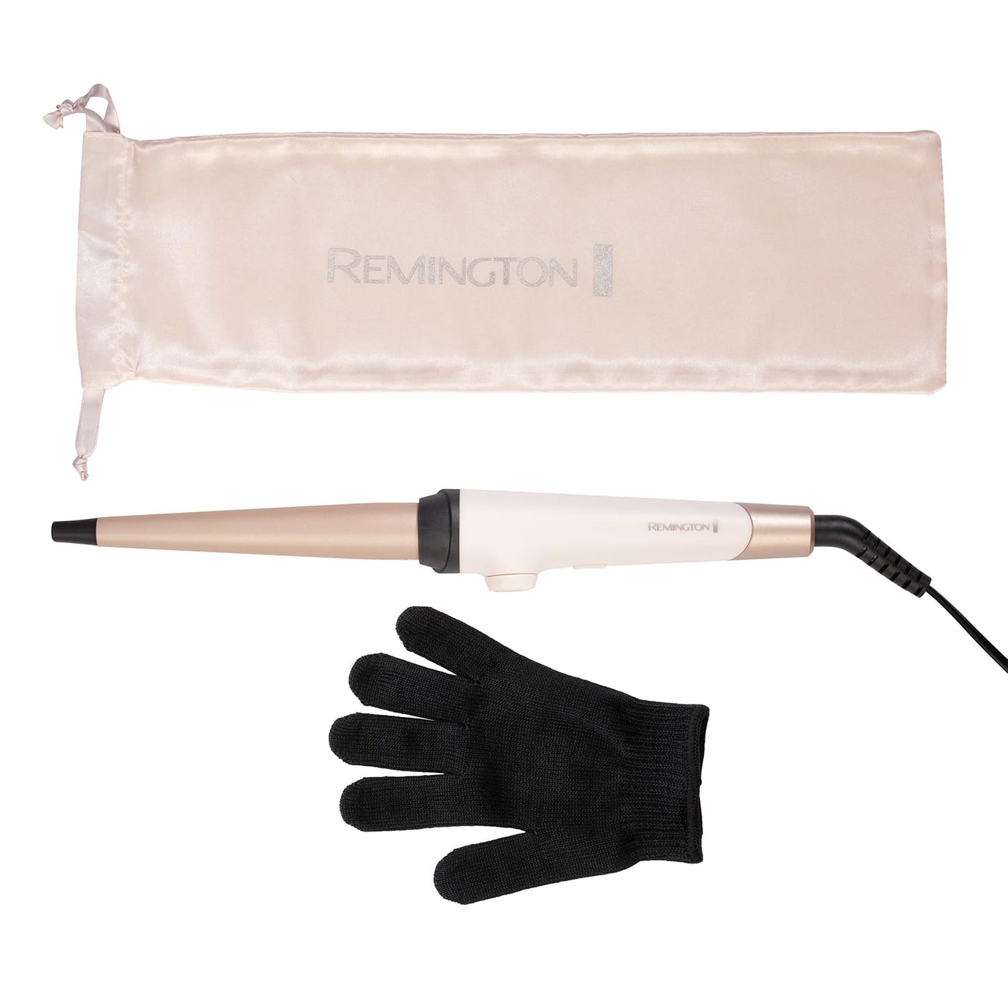 Remington Shea Soft Curling Wand - 13-25mm Ceramic Barrel Hair Curler for All Hair Types, Enriched with Shea Oil Microconditioners, CI4740