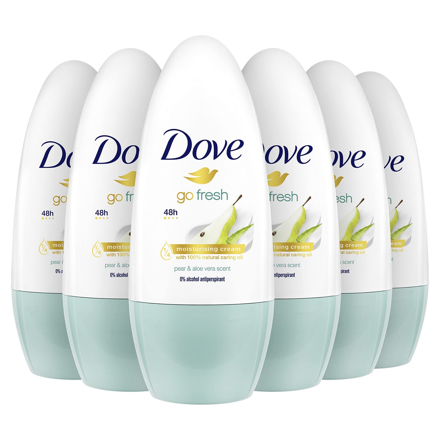 Dove Go Fresh Anti-perspirant Deodorant pack of 6 roll-on 50 ml