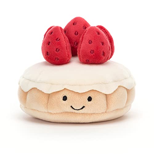 Jellycat Pretty Patisserie Tarte au Fraises Collectable Plush Decoration