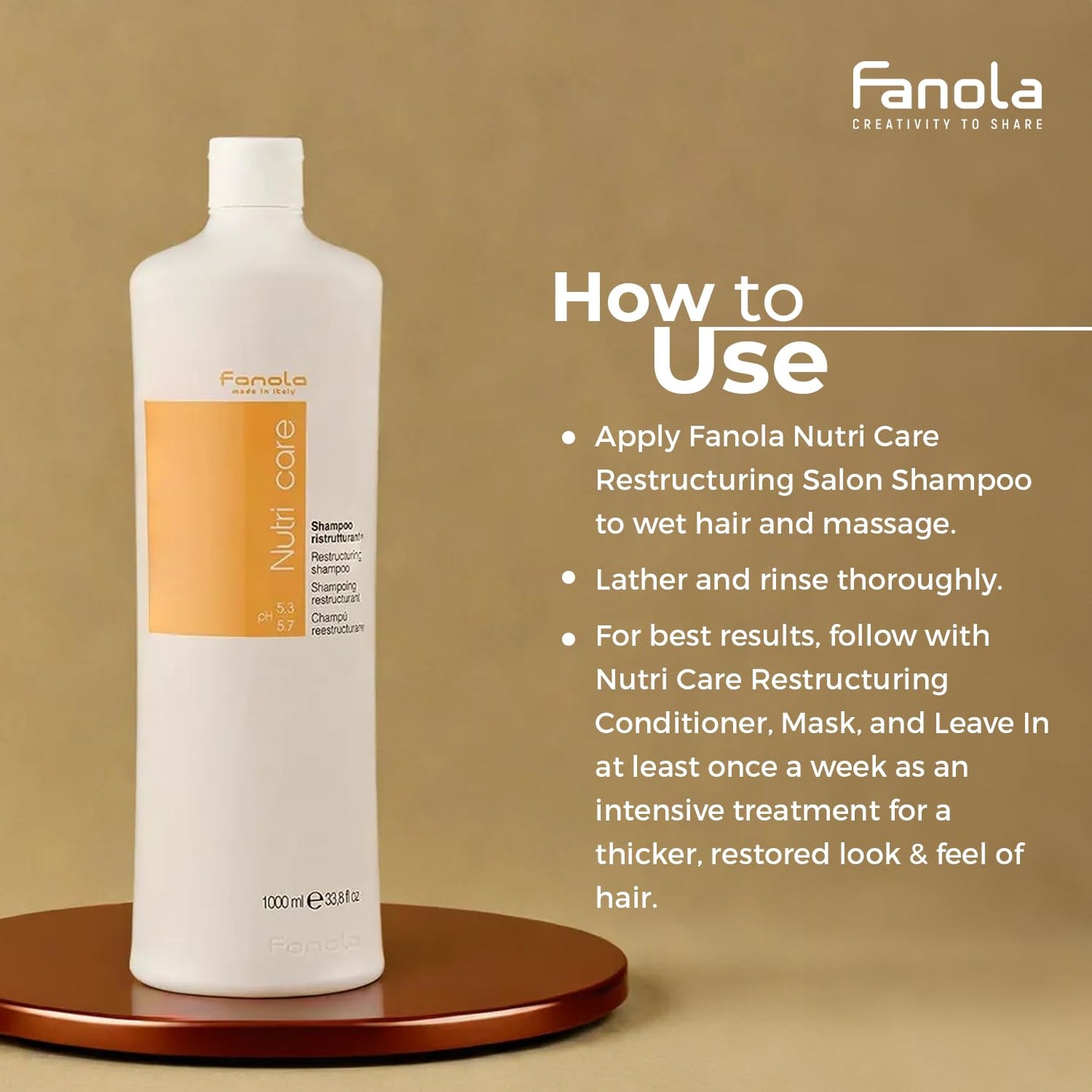 Fanola Nutricare Restructuring Shampoo 1 L