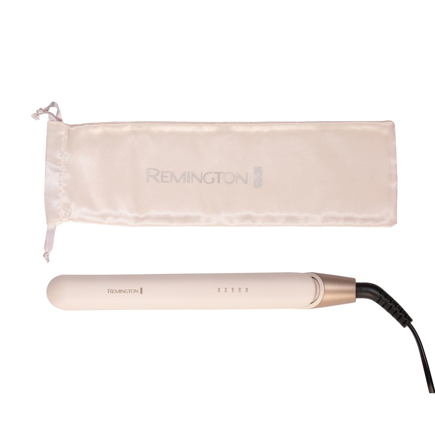 Remington Shea Soft Hair Straightener - 110mm floating coated plates, releases Micro-Conditioners to promote hairs natural shine, Digital control with 5 settings from 150-230°C,Storage pouch, S4740