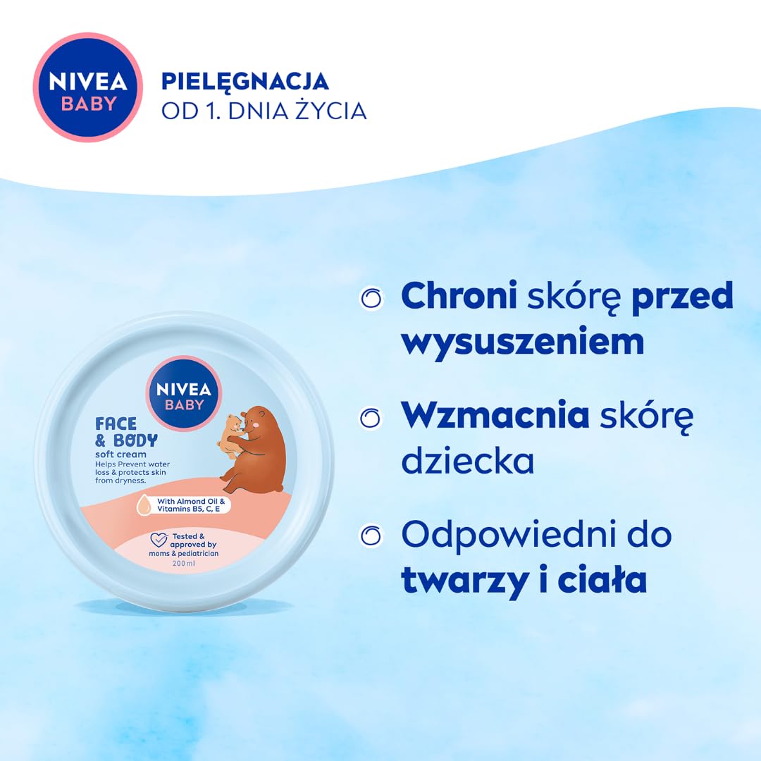 NIVEA BABY Face and Body Care Cream 200 ml