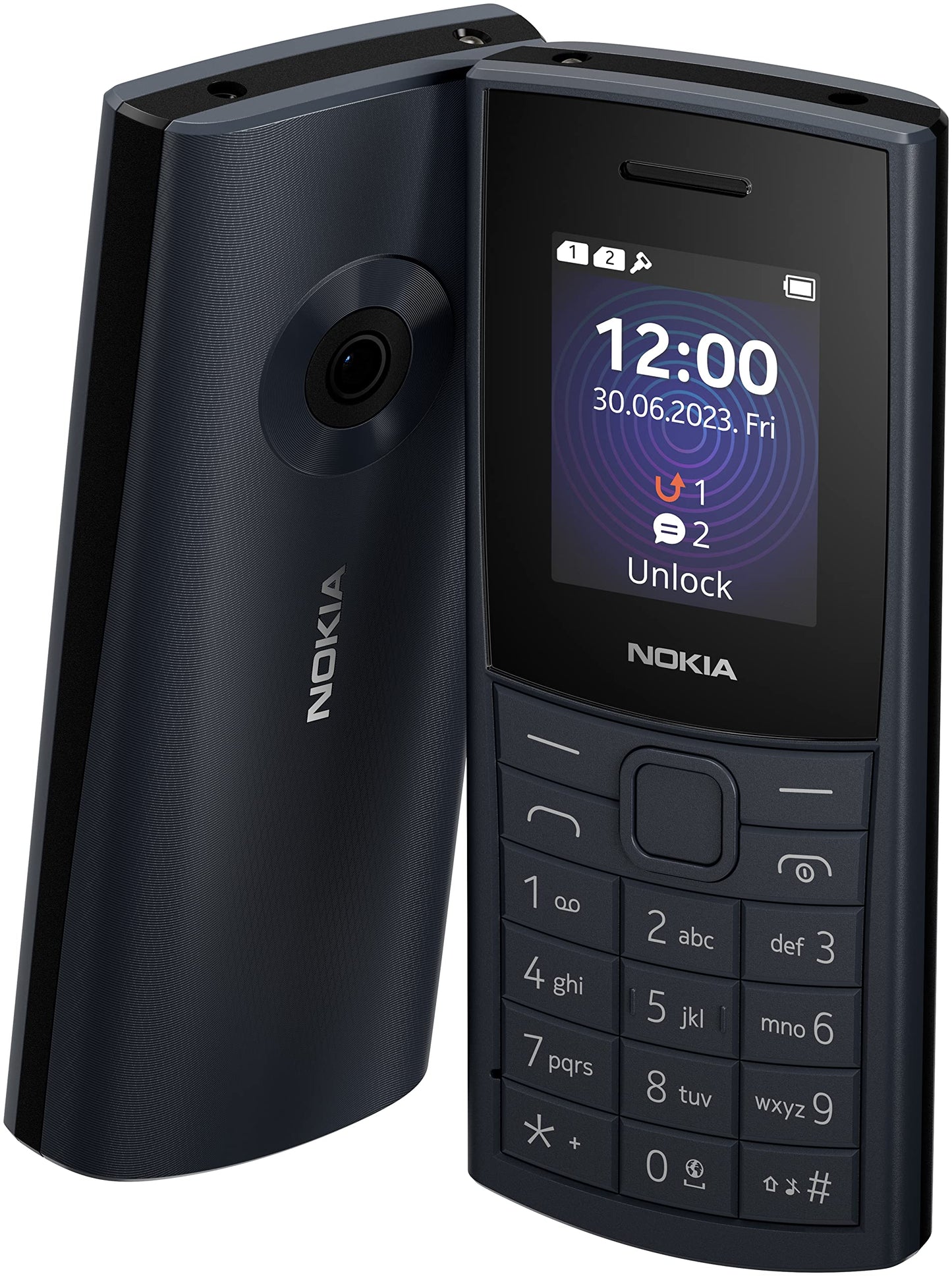 Nokia 110 4G Feature Phone With Camera, Bluetooth, FM radio, MP3 player, MicroSD, Long-Lasting Battery, and Pre-loaded Games, Dual Sim
