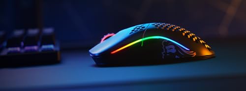Glorious Gaming Model O Wireless Gaming Mouse - Superlight, 69g Honeycomb Design, RGB, Ambidextrous, Lag Free 2.4GHz Wireless, Up To 71 Hours Battery - Matte Black