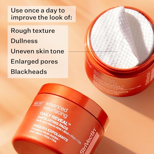 StriVectin Face and Body Exfoliating Treatment Pads and Crystals, Polishing Away Dead Skin for Smooth and Soft Skin