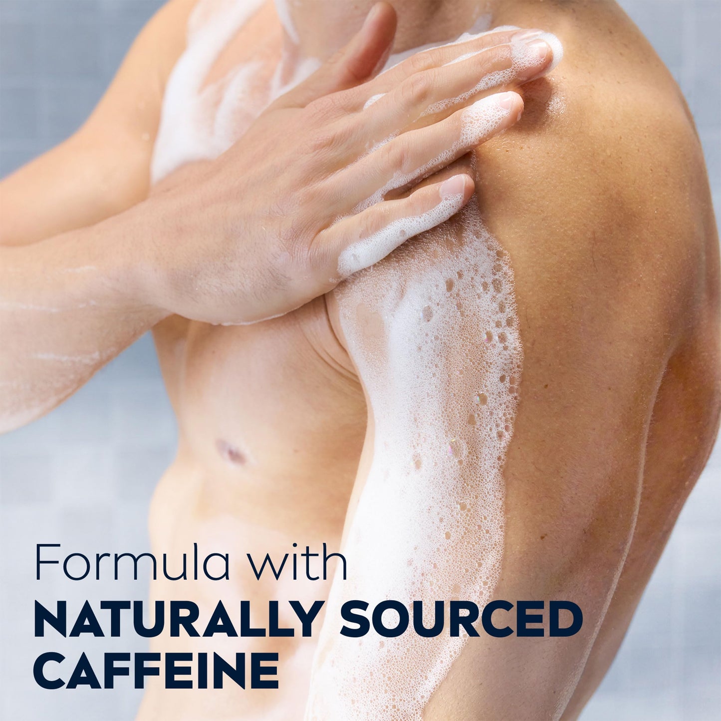 NIVEA MEN BOOST Shower Gel (250 ml), Moisturising 3-in-1 Body Wash for Men with Naturally Sourced Caffeine, Revitalising NIVEA MEN Shower Gel