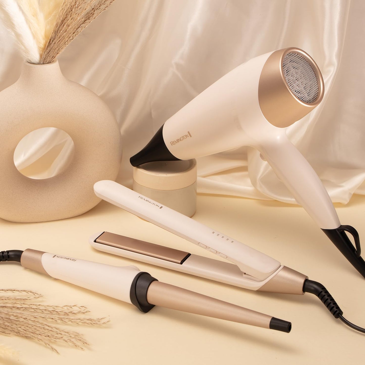 Remington Shea Soft Curling Wand - 13-25mm Ceramic Barrel Hair Curler for All Hair Types, Enriched with Shea Oil Microconditioners, CI4740