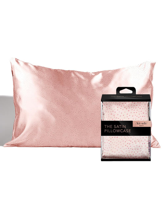 Kitsch 100% Satin Pillowcase with Zipper, Softer Than Silk Pillowcase for Hair & Skin, Cooling Pillow case, Satin Pillow Case Cover