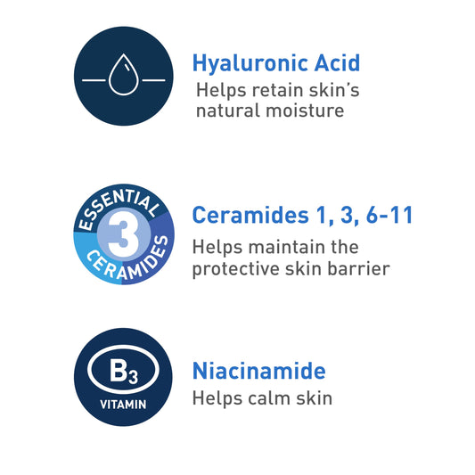 CeraVe Foaming Cleanser 16 oz for Daily Face Washing, Normal to Oily Skin